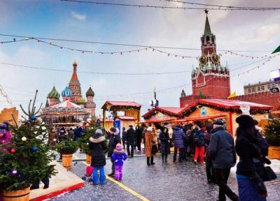 حضور 12 میلیون گردشگر در مسکو برای سال نو میلادی