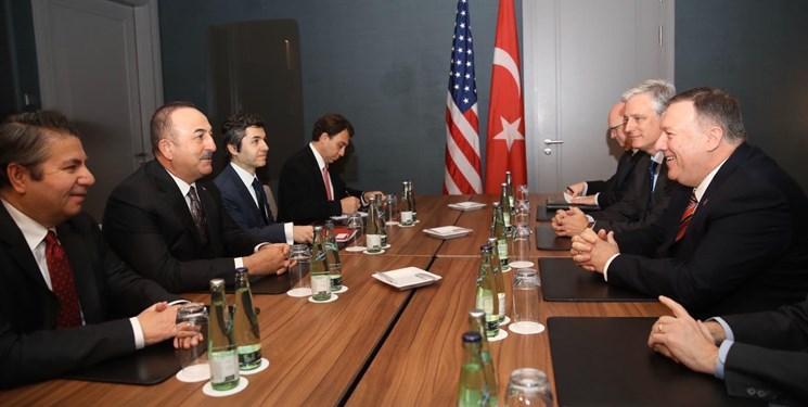 ملاقات دوجانبه وزرای خارجه آمریکا و ترکیه پیش از کنفرانس برلین