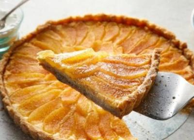 طرز تهیه تارت گلابی با خمیر ترد و گلابی کاراملی